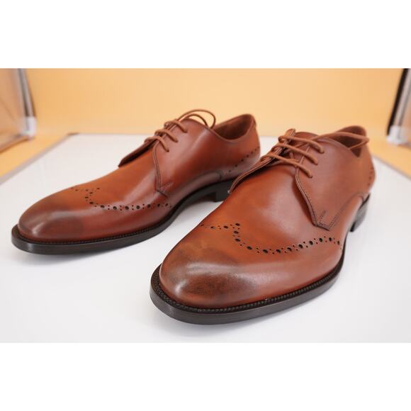 Allen Edmonds Lucca Toe Derby Oxford Men Shoes Size 9 Brown New $395 main image 7